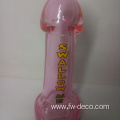 Wholesale creative 77ml penis shape glass bottle